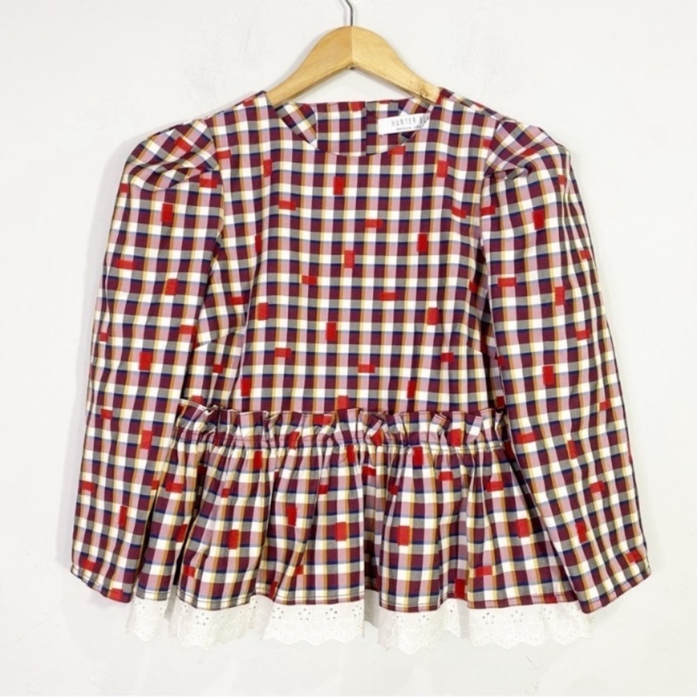 HUNTER BELL Delilah Top Odessa Check Plaid - Picture 5 of 14